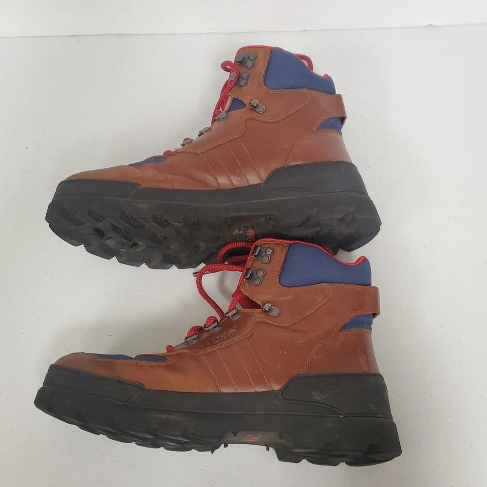 Polo Ralph Lauren‎ Mens Oslo Lace Tactical Boots Size 11 Brown Leather Gorpcore